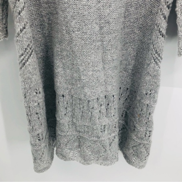 Mystree Women’s gray. duster sweater, calf length grey Size‎ large - Picture 7 of 14